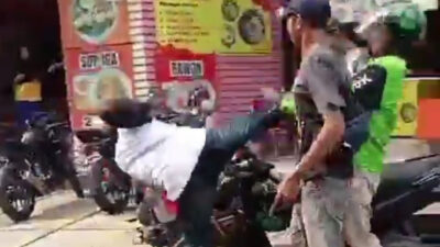 TKP Kasus Debt Collector Tendang Ojol di Bekasi Dicek Polisi